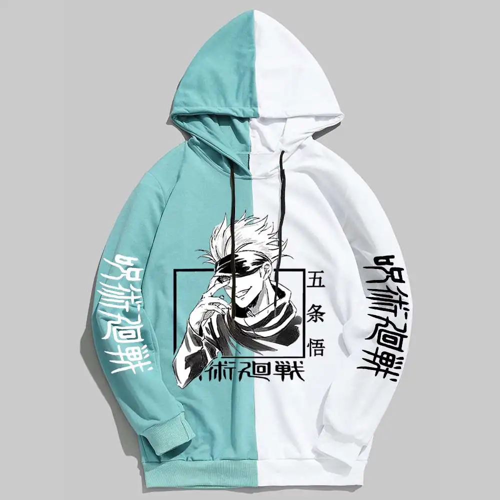 

Men's Hoodie Gojo Satoru Sweatshirt Casual Fleece Pullover Hoodie Anime Jujutsu Kaisen Print Yuji Itadori Ryomen Sukuna Hoodies
