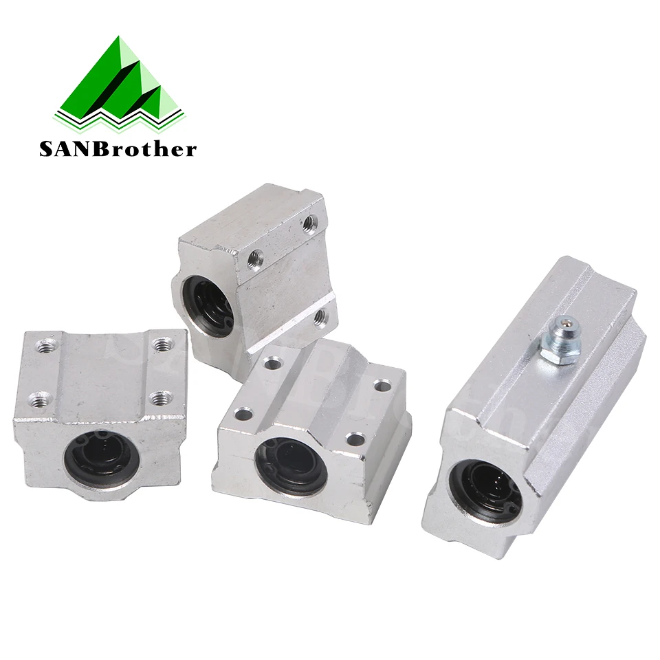 Втулка скользящего блока 4 шт. линейного движения шариковых подшипников SC8UU SCS8UU