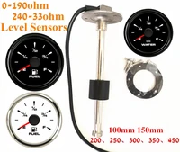 1pc 100 150 200 250 300 350 450mm fuel level sensors 0 190ohm or 240 33ohm water level sensors fuel gauges 8 kinds backlight