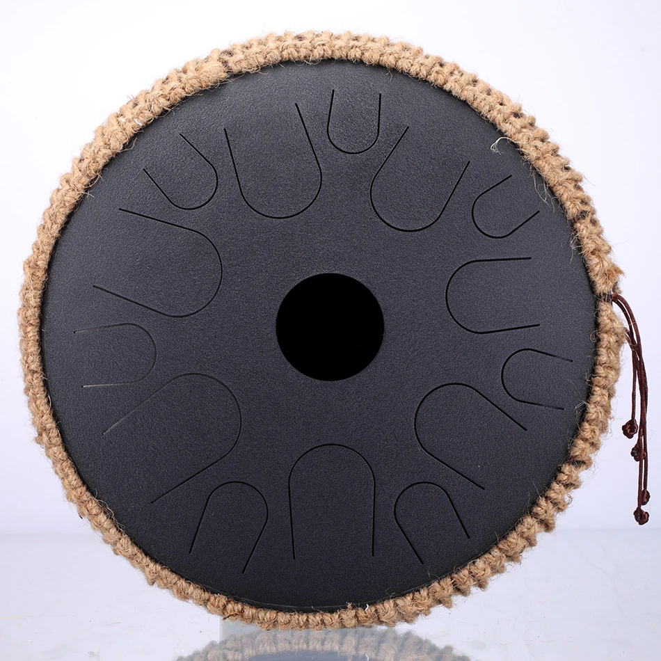 

NEW Steel Tongue Drum 13 inch 15 tone Drum Handheld Tank Drum Percussion Instrument Yoga Meditation Beginner Music Lovers Gift