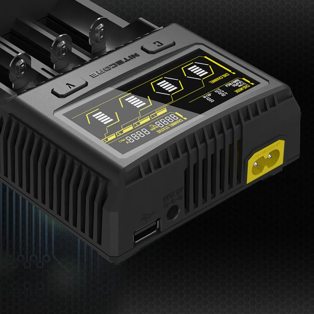 Topsale NITECORE SC4 интеллектуальная Быстрая зарядка превосходное зарядное устройство 4