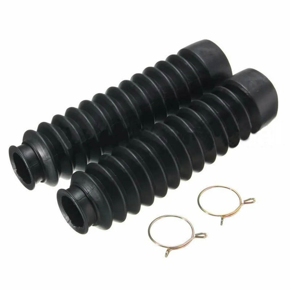 

2pcs Fork Bellows Universal Off-road Motorcycle Rubber Boot Dust Cap 13 Section For Most Off-road Machinery