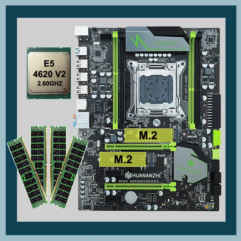 Супер материнская плата HUANANZHI X79 для игрового ПК высокоскоростной двойной M.2 SSD