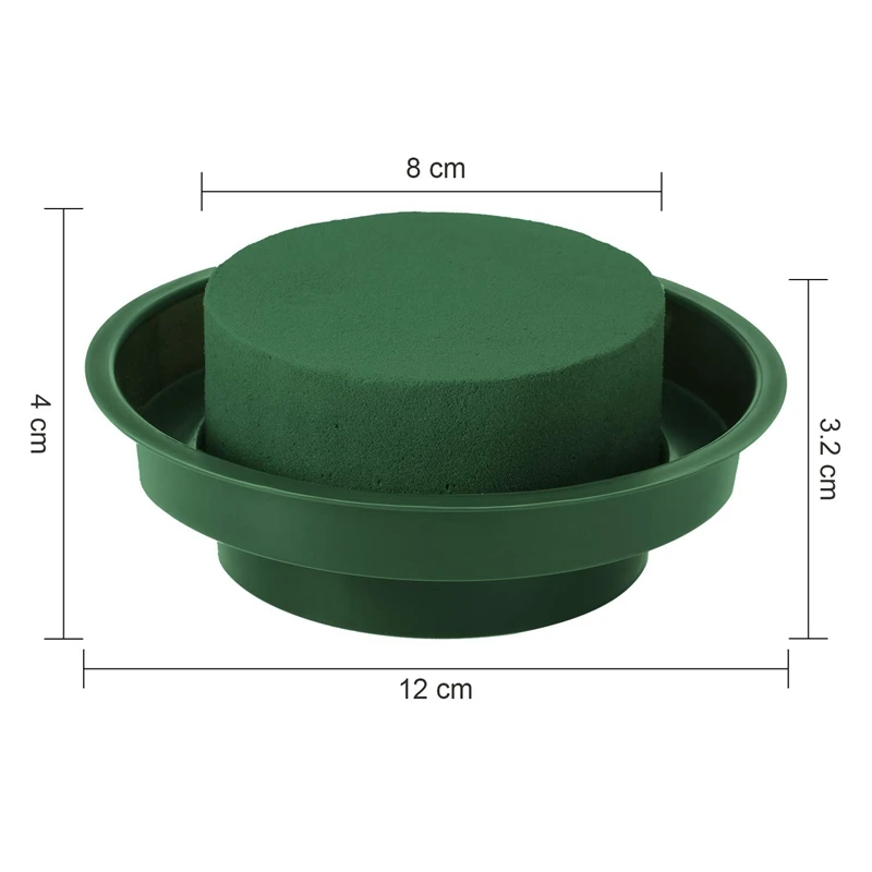 Набор для украшения цветов своими руками зеленый круглый мокрый цветочный