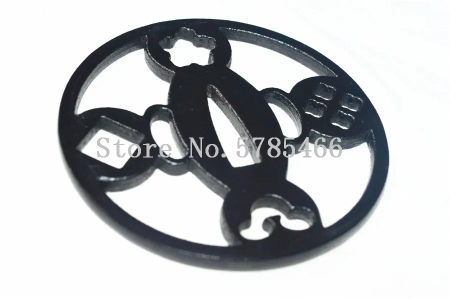 Чудесный стальной Железный защитник Tsuba для японского самурайского Катана Меч