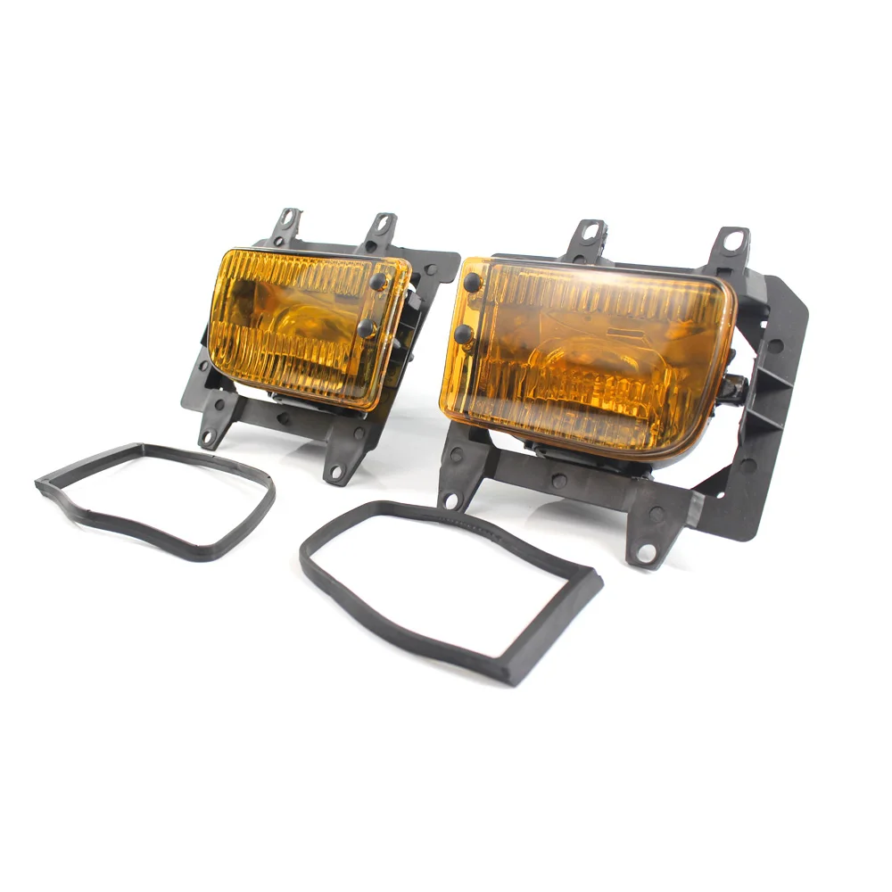 Набор бампер желтый туман светильник лампы объективов прямой покрой для 85-93 BMW E30