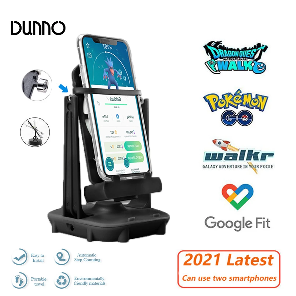 new desk walking swing shaker mobile phone stand holder for pokemon go phone wiggler counter pedometer brush stepper for phone free global shipping