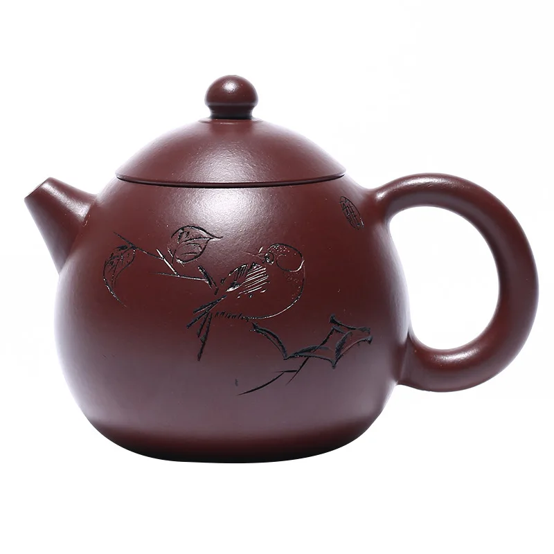 

Yixing raw ore qiuqu dragon egg purple clay teapot