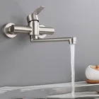 2021 настенный смеситель для ванны, 360 градусов аэратор, складной барботер для воды, смеситель для горячей и холодной воды для кухни, ванной комнаты