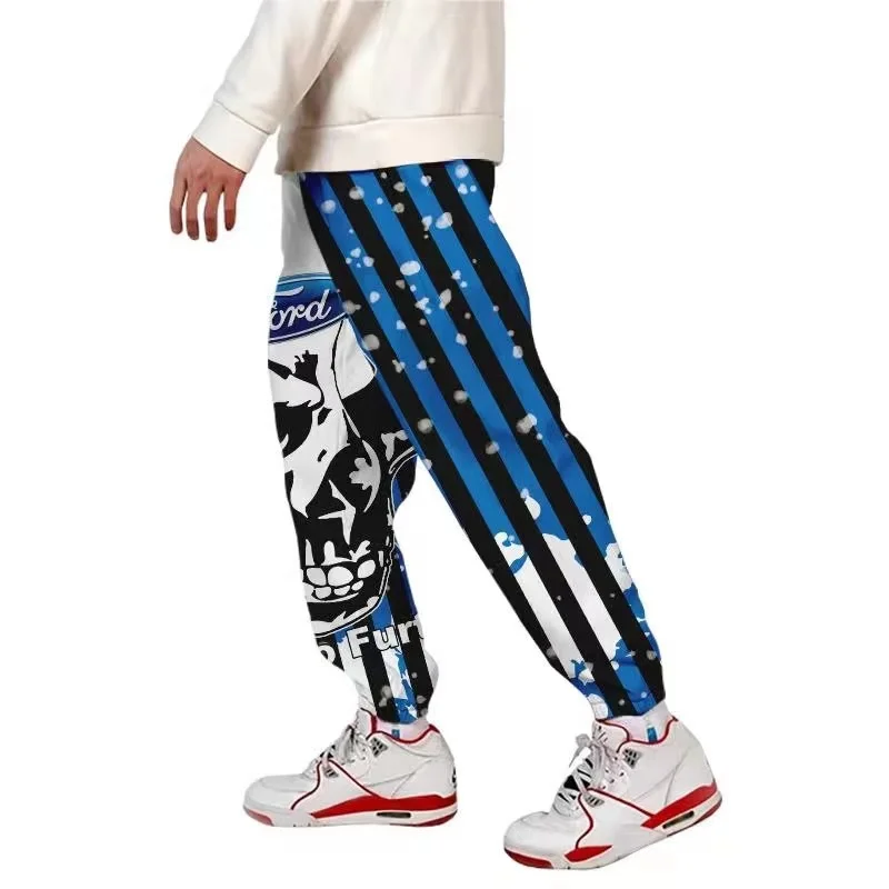 

FORD New Hot Fashion 3D Harajuku Casual Men's Pants Men Women Spring Loose Sweatpants Homme Casual Clothes Hip Hop Trousers