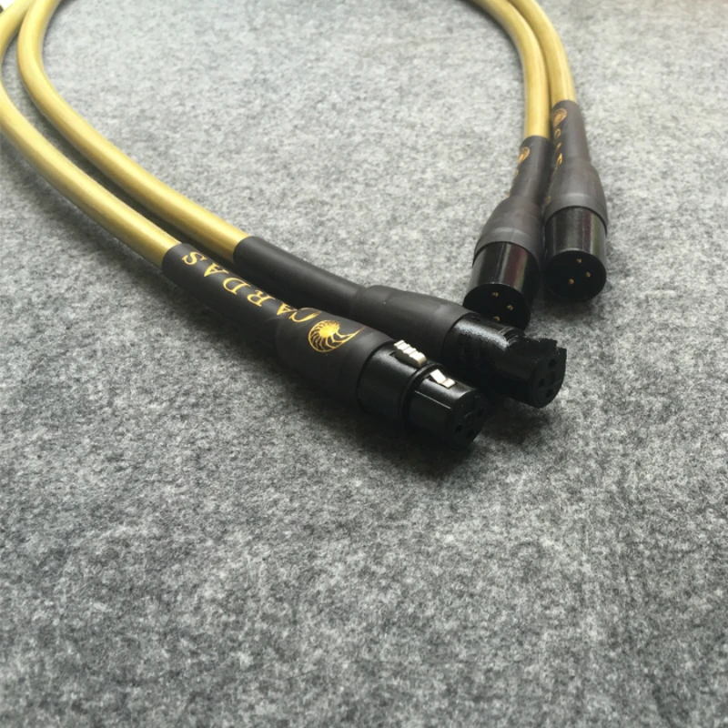 Сбалансированный кабель XLR Hexlink золотистый 5-C с золотистым покрытием для передачи