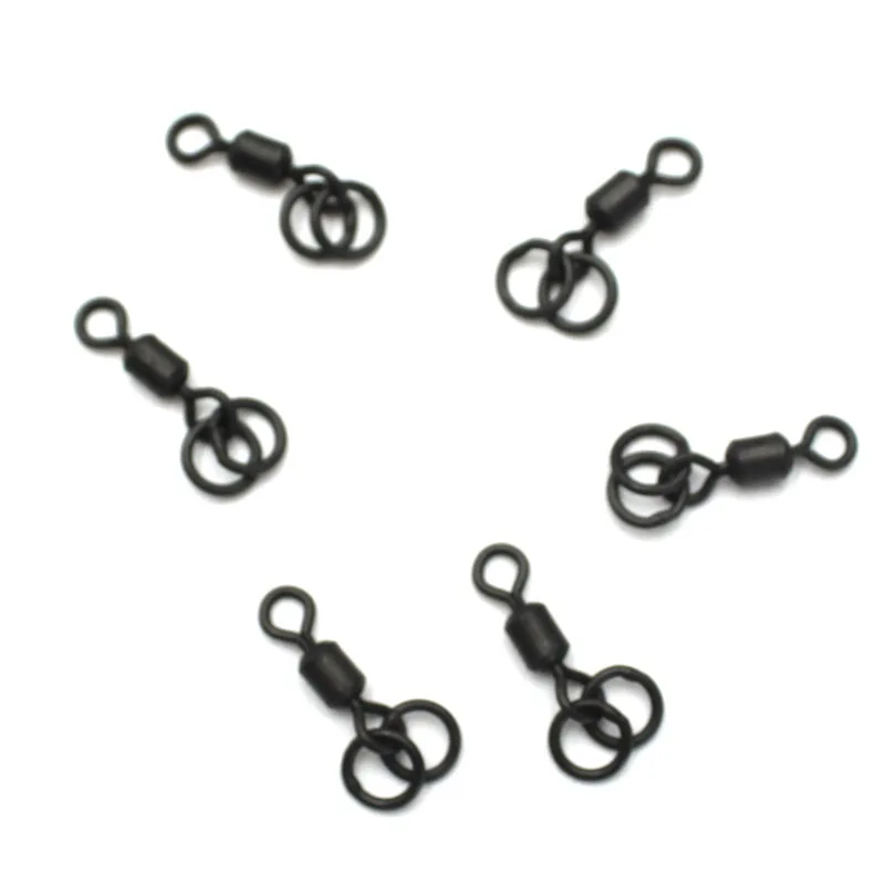 Двойное кольцо Вертлюг размер 8 рыболовный терминал для карпа снасти рыболовные