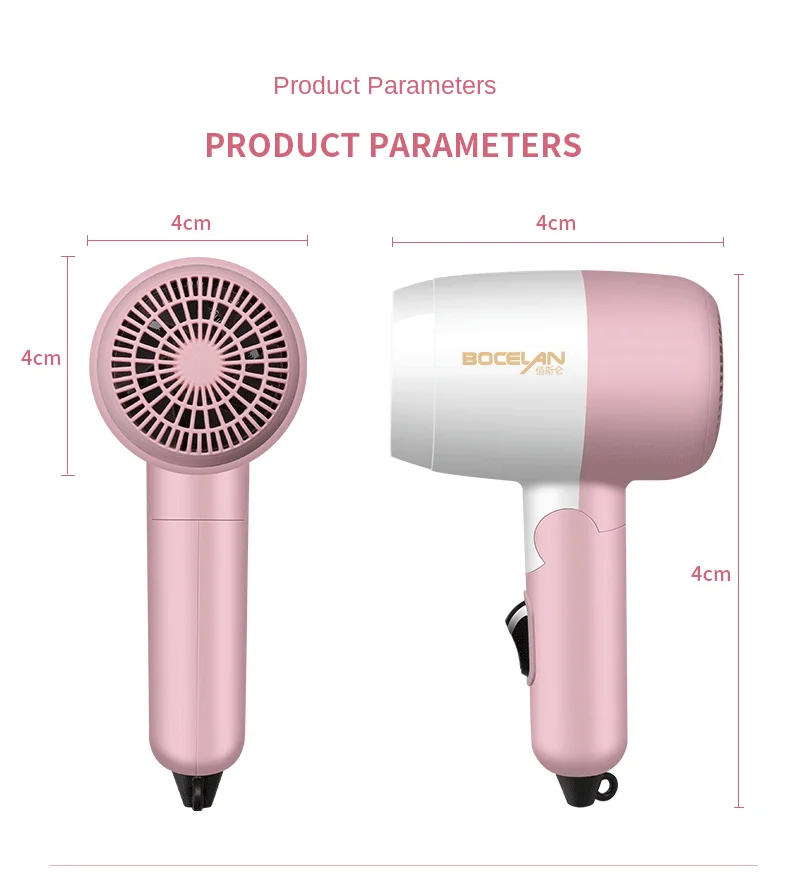 

Portable Folding Hair Dryer Strong Power Barber Salon Styling Tools Hot/Cold Air Blow Dryer 2 Speed Adjustment 110V/220V