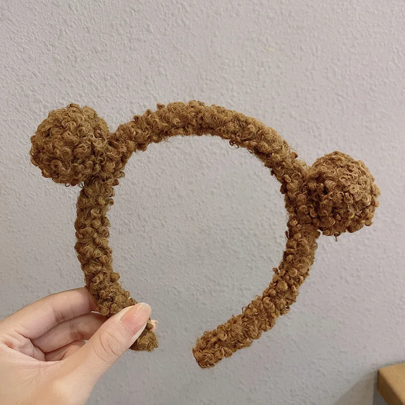 Женские плюшевые ободки для волос Ruoshui милая повязка на голову с изображением