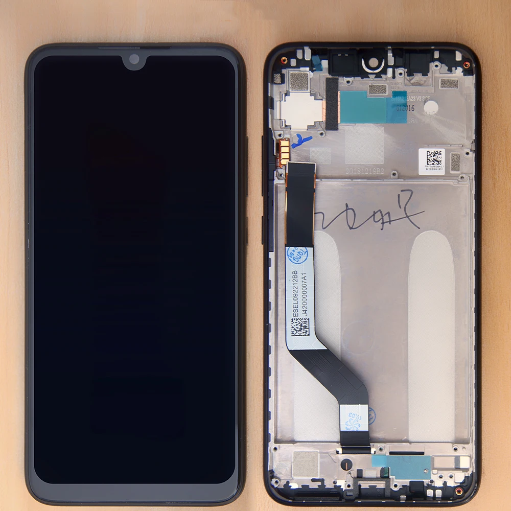 Оригинальный ЖК дисплей 6 3 дюйма для XIAOMI Redmi Note7 сенсорный экран рамка дигитайзер