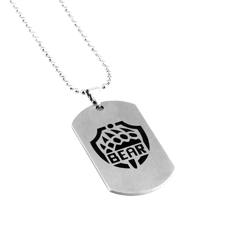 Game Escape From Tarkov Stainless Steel Pendant Necklace Men and Women BEAR USEC Jewelry Gift | Украшения и аксессуары