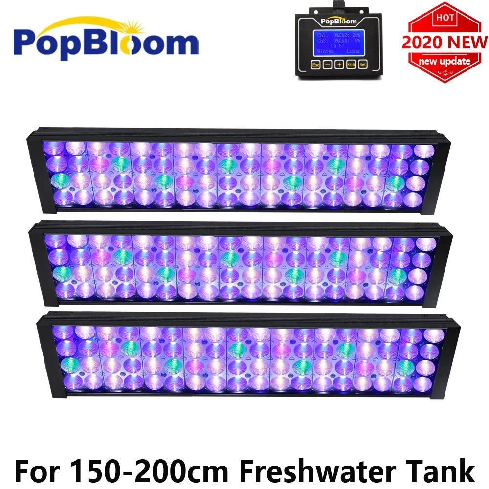PopBloom светодиодное освещение для аквариума светодиодная лампа пресной воды