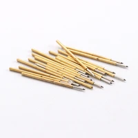 100 pcspack p50 b nickel plated test probe outer diameter 0 68mm length 16 35mm electronic spring detection probe