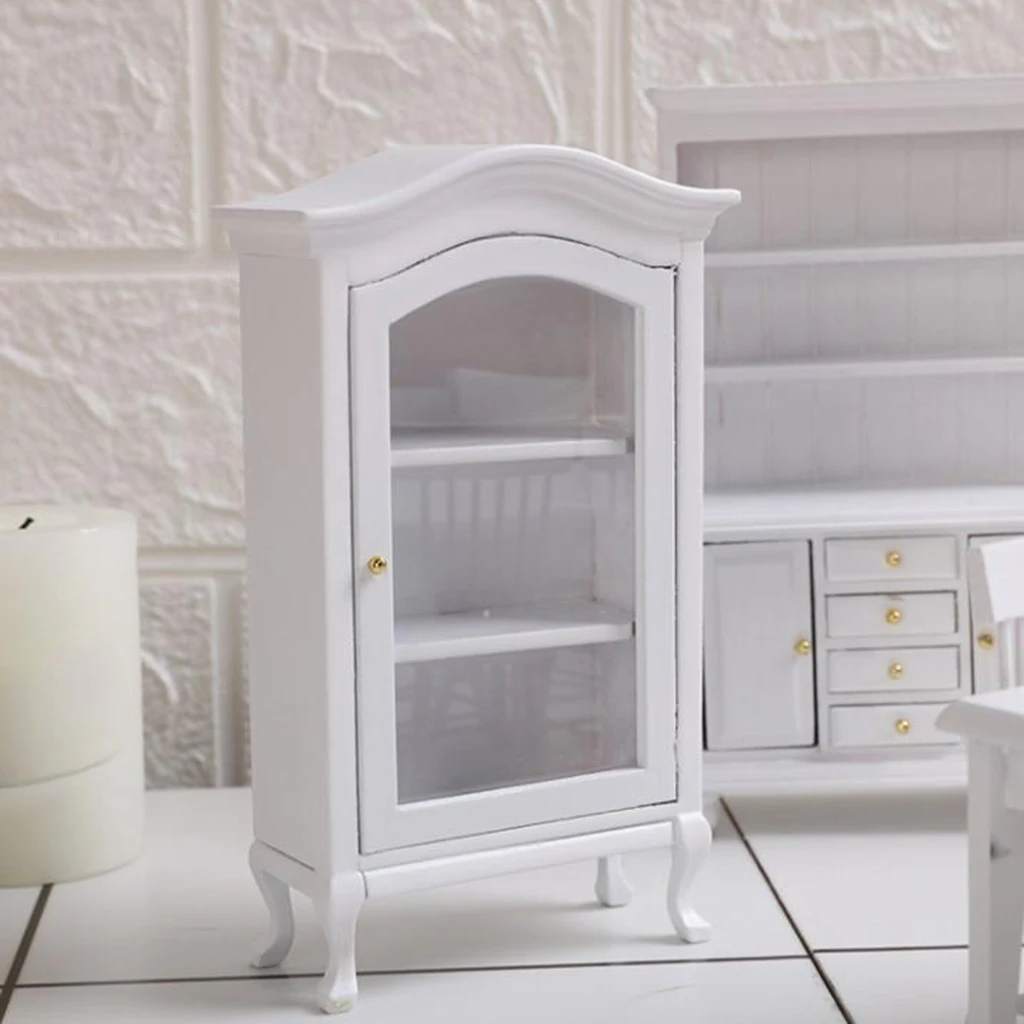 

1:12 Dollhouse Miniature Furniture Cupboard Toy Dollhouse Mini Wine Cabinet