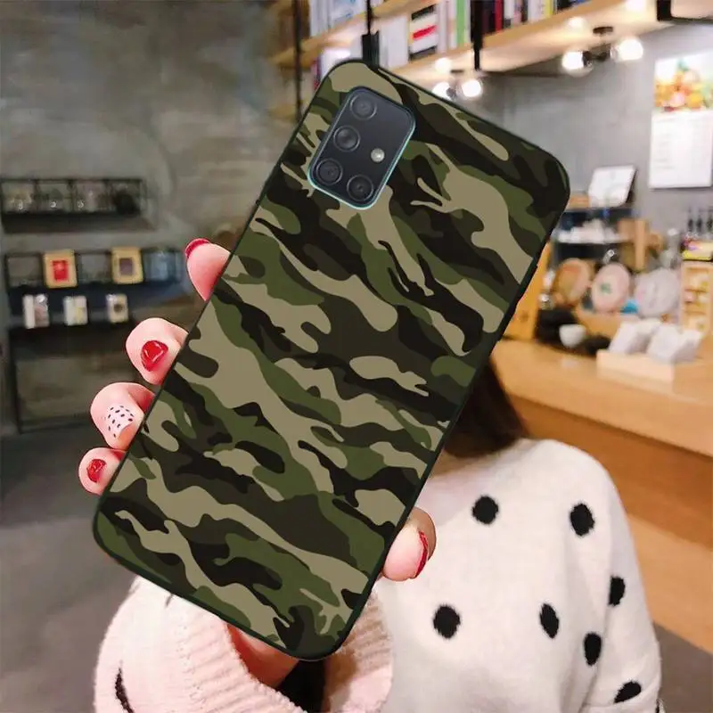 Чехол Камуфляжный военный для телефона Samsung Galaxy A52 A21S A02S A12 A31 A81 A30 A32 A50 A80 A71 A51 |