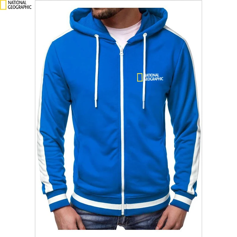 Худи с национальным географическим принтом Новинка весна-осень 2021 мужской