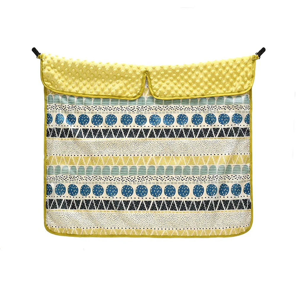 Minky Dot одеяло для детской коляски чехол малышей водонепроницаемый с зажимами