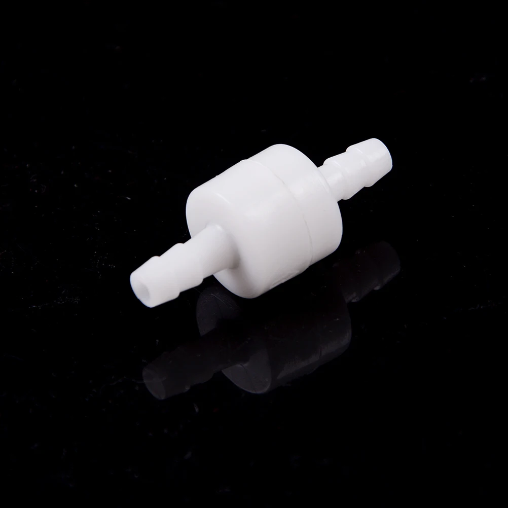 

6 мм 1 шт. официальный белый пластиковый односторонний встраиваемый обратный клапан Топливный Газ жидкая вода