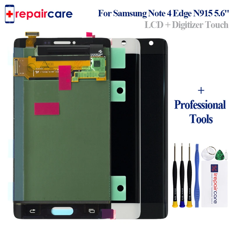 ЖК дисплей 5 6 дюйма для Samsung Galaxy NOTE 4 Edge N915 дигитайзер сенсорного экрана в сборе с