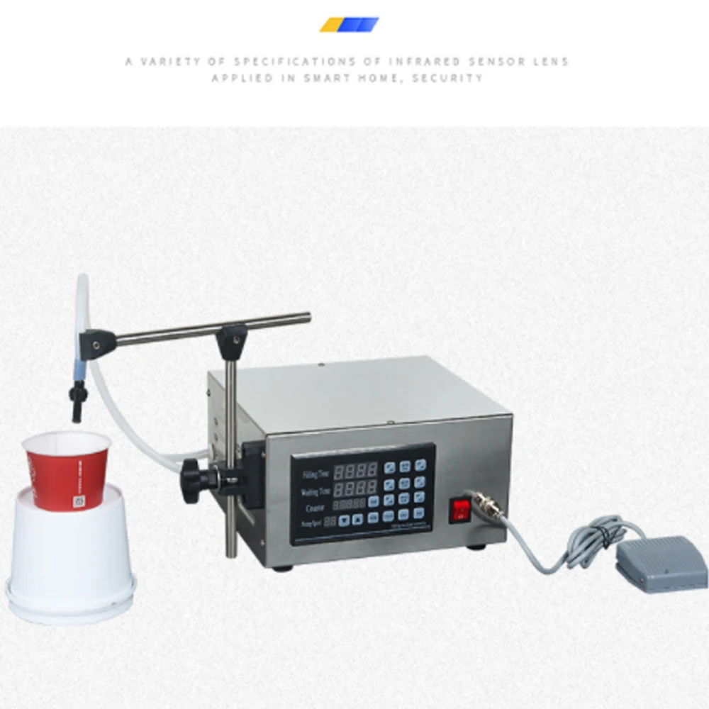 

Liquid Filling Machine Digital Pump Filler GFK-280 Small Type Semi-automatic CNC Stainless Steel Filler Quantitative 2-3500ml