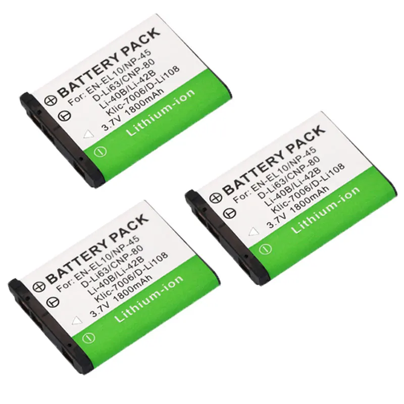 Li 42b 40B ion аккумулятор 42B Батарея для цифровой камеры Olympus NP 45 Nikon EN EL10 D Li63 Li108 80 CNP80 KLIC