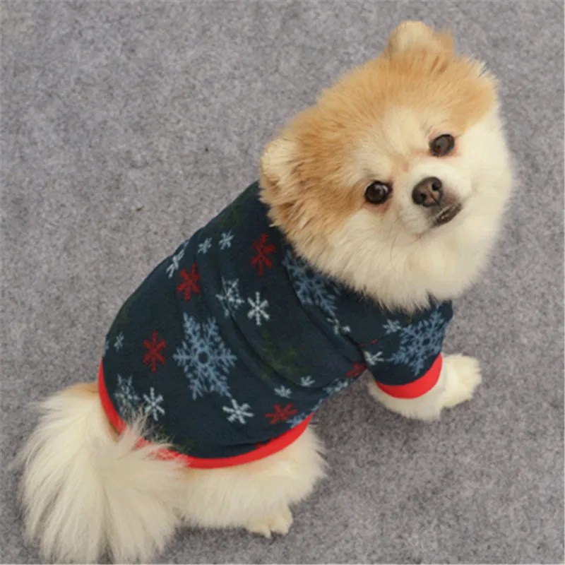 Christmas Pet Clothes Coat Winter Cute Leopard Dot Dog Pullover Shirt Costume Small Dachshund Cat Puppy Clothes for Dogs images - 6