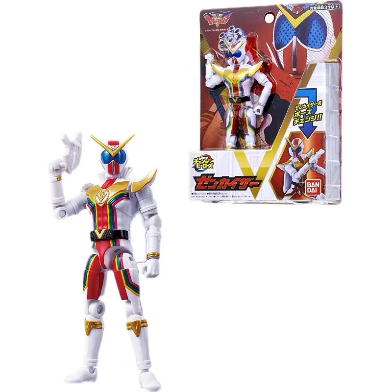 Фигурка деформированного героя Kikai Sentai Zenkaiger из аниме с мягкой клеевой основой от Bandai - декоративная модель для детей, подарок для мальчиков.