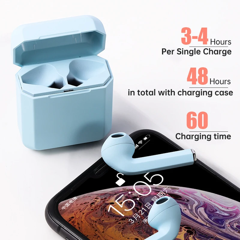 Беспроводные наушники Bluetooth 5 0 TWS матовые вкладыши Macaron гарнитура с микрофоном