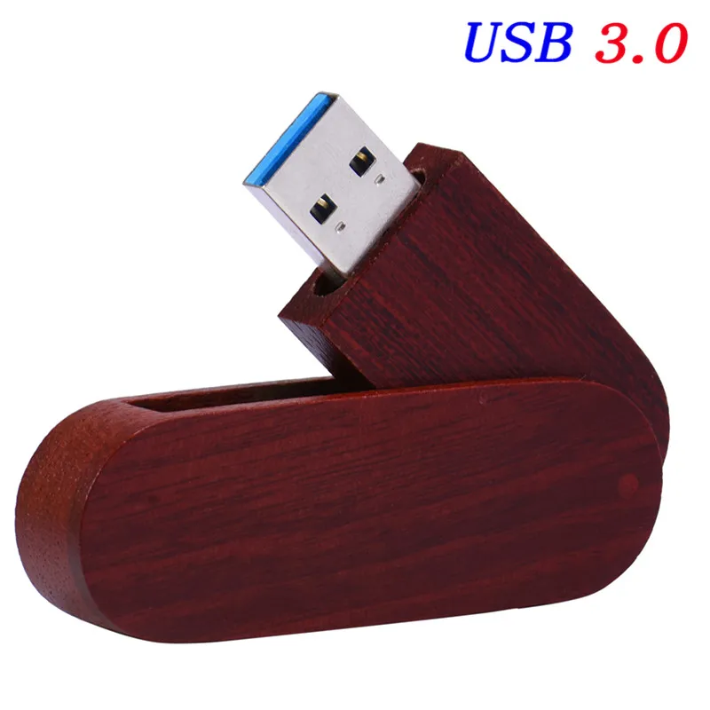 rose wood JASTER USB 3,0 логотип на заказ вращающийся деревянный usb+ коробка USB флэш-накопитель 4 Гб 16 г 32 Гб 64 г карта памяти для фотосъемки свадьбы - Цвет: rose wood