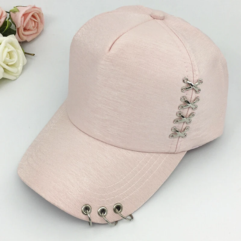 1 шт. бейсболка в Корейском стиле хип хоп кепка с кольцом для пирсинга