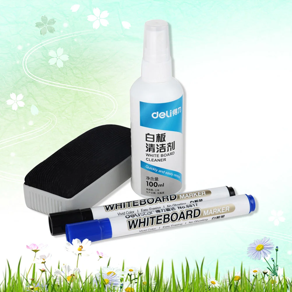 4 in 1 Whiteboard Writing Cleaning Set for Home School Office Supplies (Random Color) | Канцтовары для офиса и дома