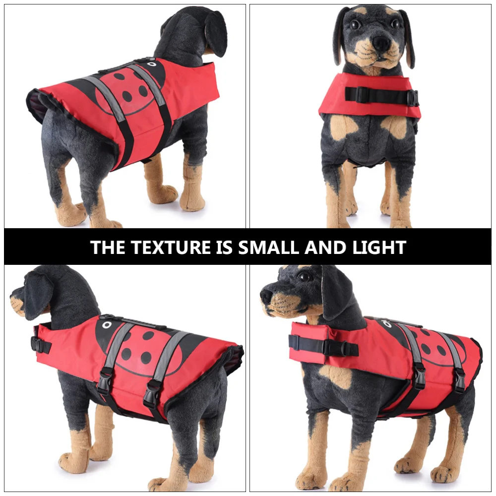 

Reflective Dog Life Preserver Adjustable Puppy Safety Life Vest Swimming Clothes