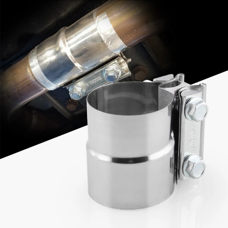 Автомобильный Универсальный зажим для выхлопной трубы из нержавеющей стали с