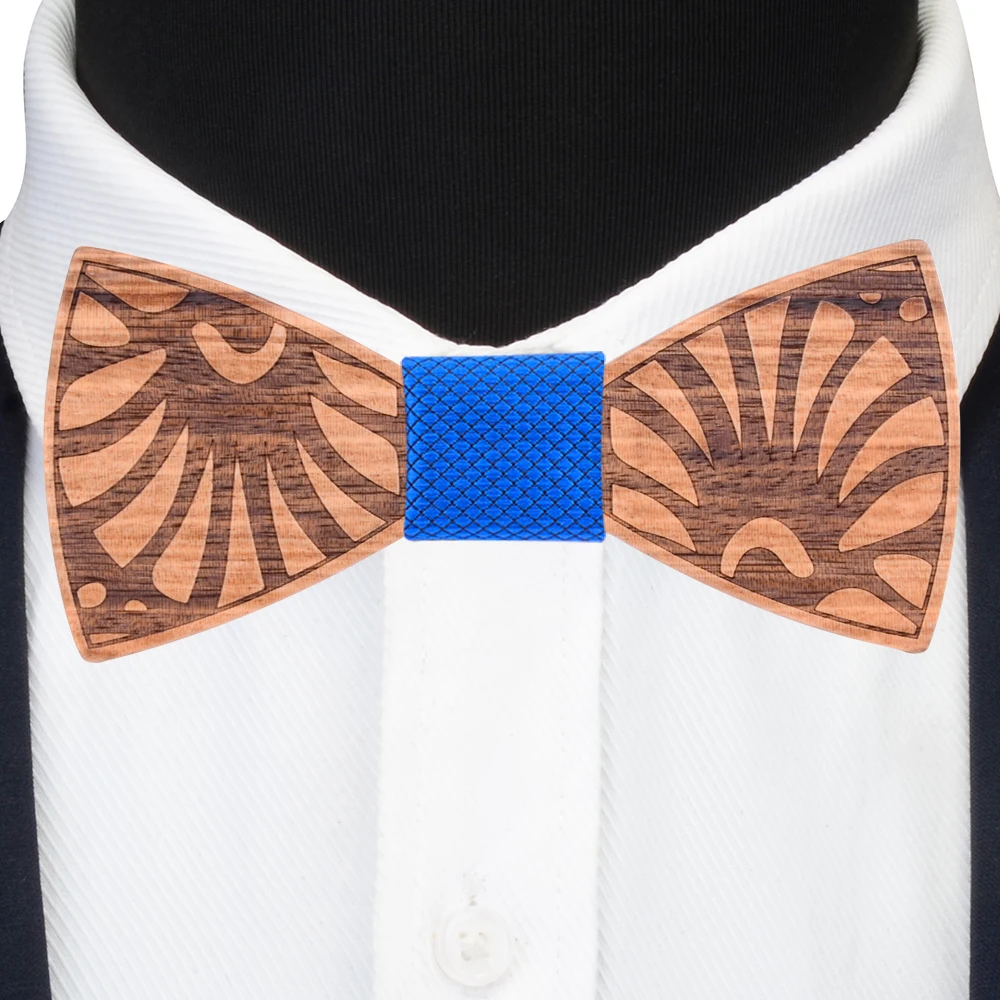Натуральный 100% деревянный галстук бабочка костюм мужской карманный квадратный