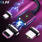 Магнитный USB-кабель Micro USB Type-C, кабель для быстрой зарядки и передачи данных для iphone, Samsung, Huawei, USB C, Android