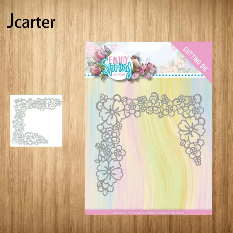 

New Arrival Metal Cutting Dies Flowers Lace Corner Craft Handmade Knife Mould Blade Punch Stencils Dies Cut Scrapbooking Model