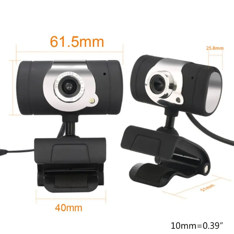 

X7AA Home Durable Study Laptop Webcam Camera USB H-D Computer PC Webcam With Microphone Driverless