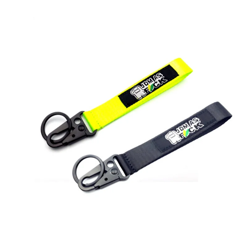 VEHICAR JDM Style Car Key Chain Backpack Embroidery Trailer Belt Personalized Auto Ring Wrist Lanyard Holder | Автомобили и