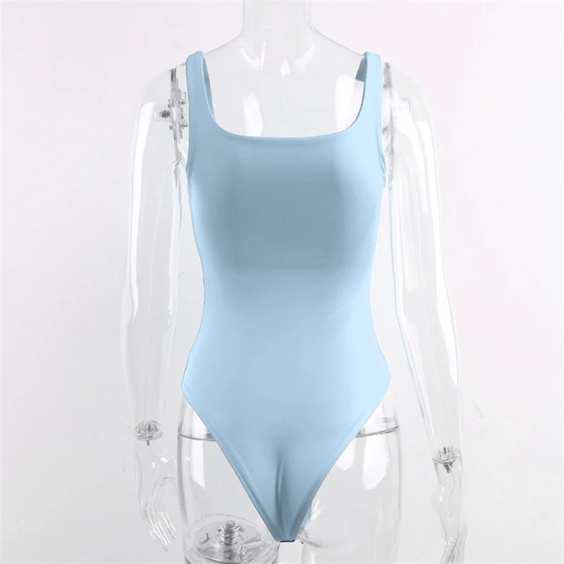 Женский комбинезон без рукавов Forefair сексуальный Облегающий с квадратным вырезом