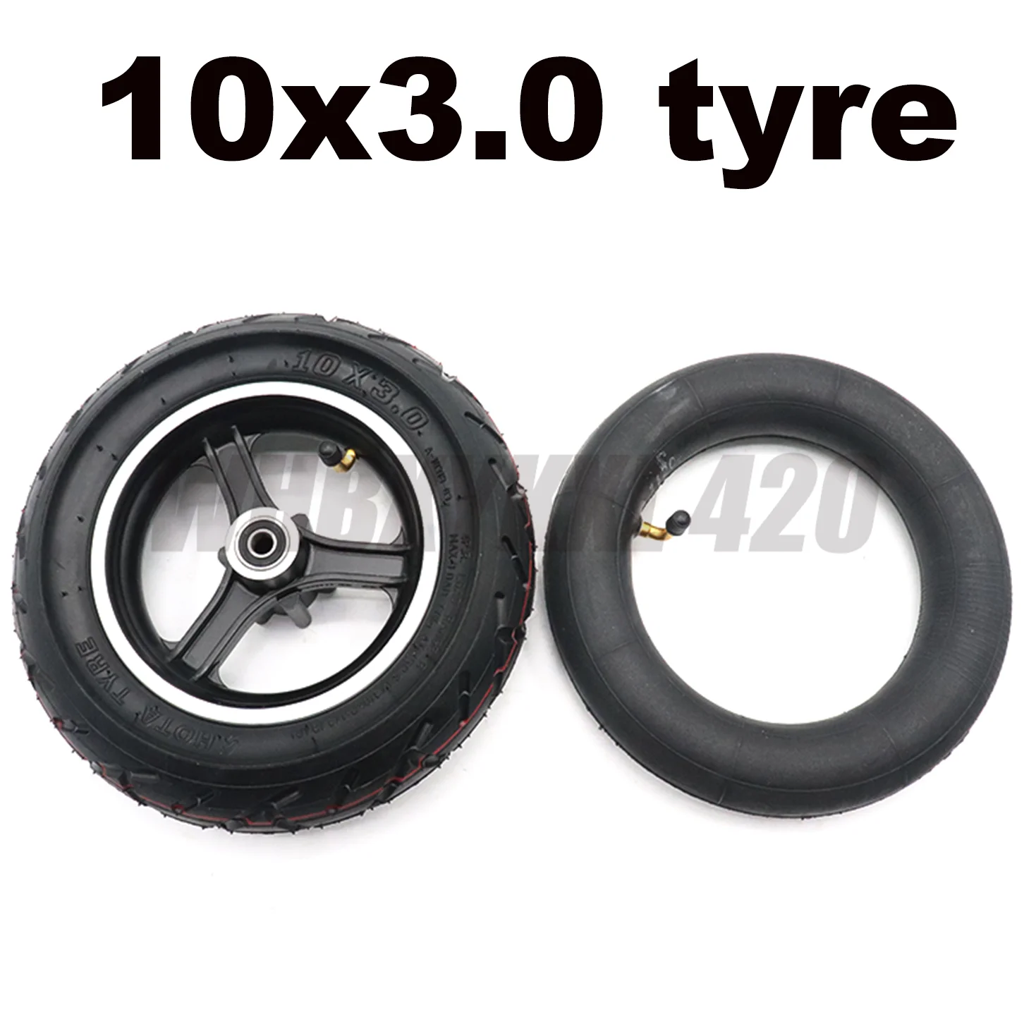 

For Speedual Grace 10 Zero 10X Kugoo M4 Pro Tire 10x3 Inch Off-Road Inside Outside Tire 255x80 Tire Electric Scooter 80 / 65-6