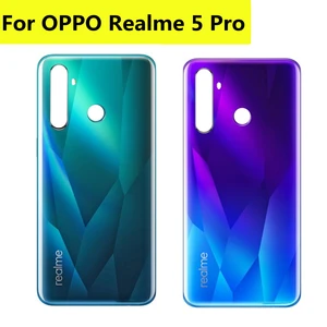 6 3 for oppo realme 5 pro back battery cover rear housing door case for realme 5 pro battery cover free global shipping