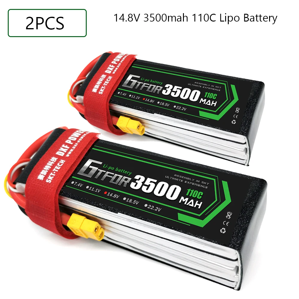 GTFDR Lipo аккумулятор 14 8 в 3500 мАч 110C-220C 4S LiPo Deans для грузовика fpv дрона