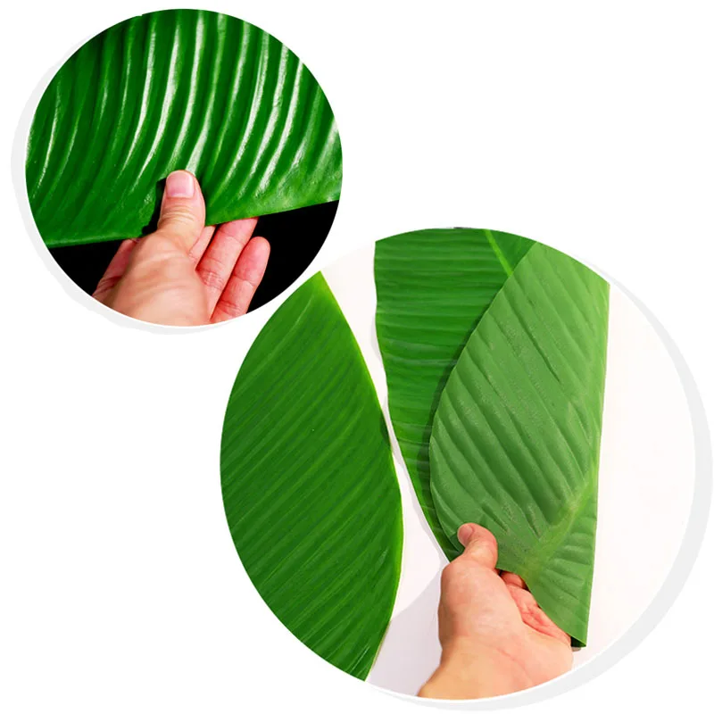 Искусственные тропические растения листья банана поддельные фрукты монстеры