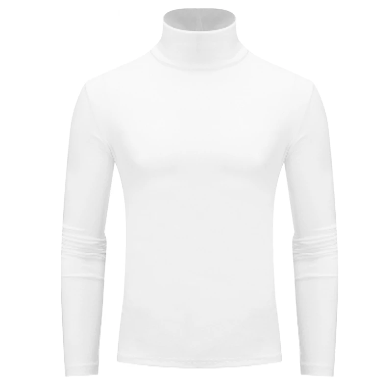

High Neck Design Long Sleeve T-Shirt Men's Bottoming Shirt Sweater Fashion Men's