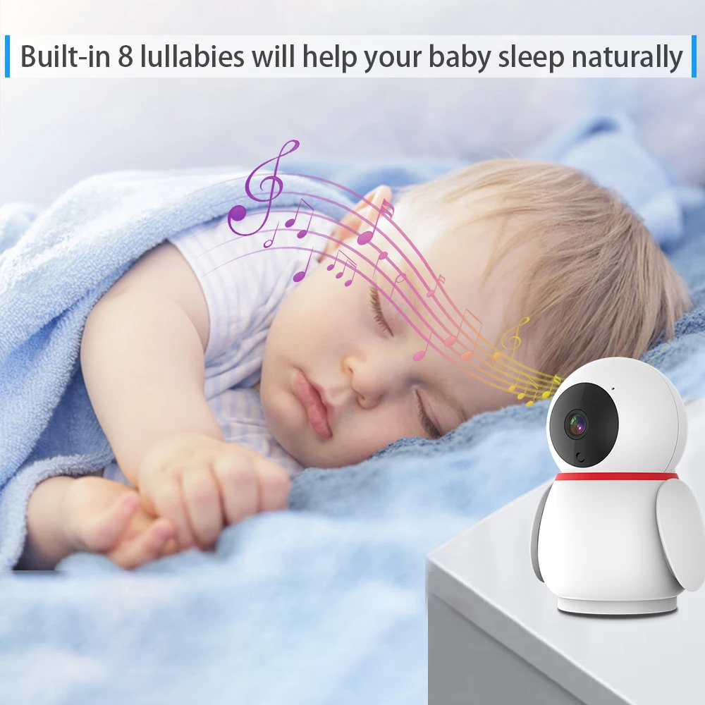 Baby Monitor Recorder Mini Surveillance Camera Wireless 360 2MP Video DVR Cry Alarm Electronic | Безопасность и защита